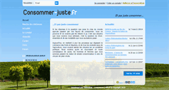 Desktop Screenshot of consommer-juste.fr