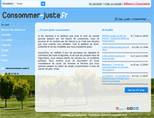 Tablet Screenshot of consommer-juste.fr